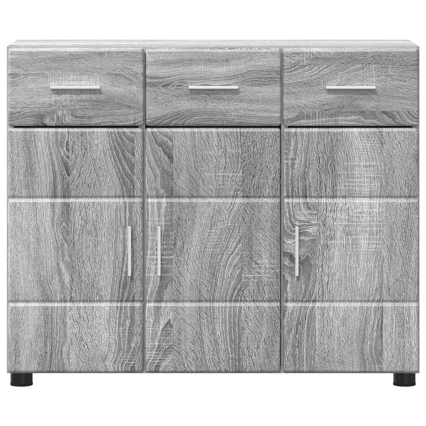 Sideboard FLORIN 88,5 x 30,5 x 73 cm Graues Sonoma