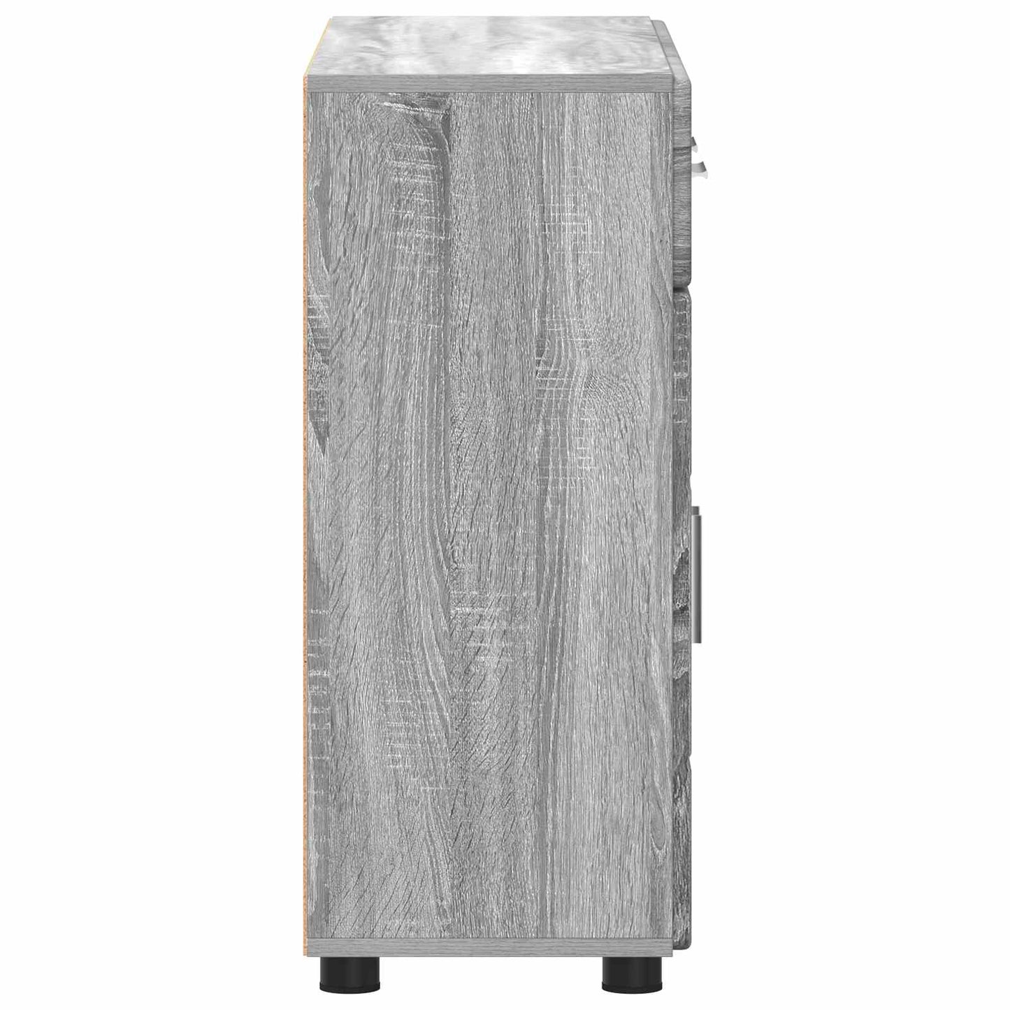 Sideboard FLORIN 88,5 x 30,5 x 73 cm Graues Sonoma