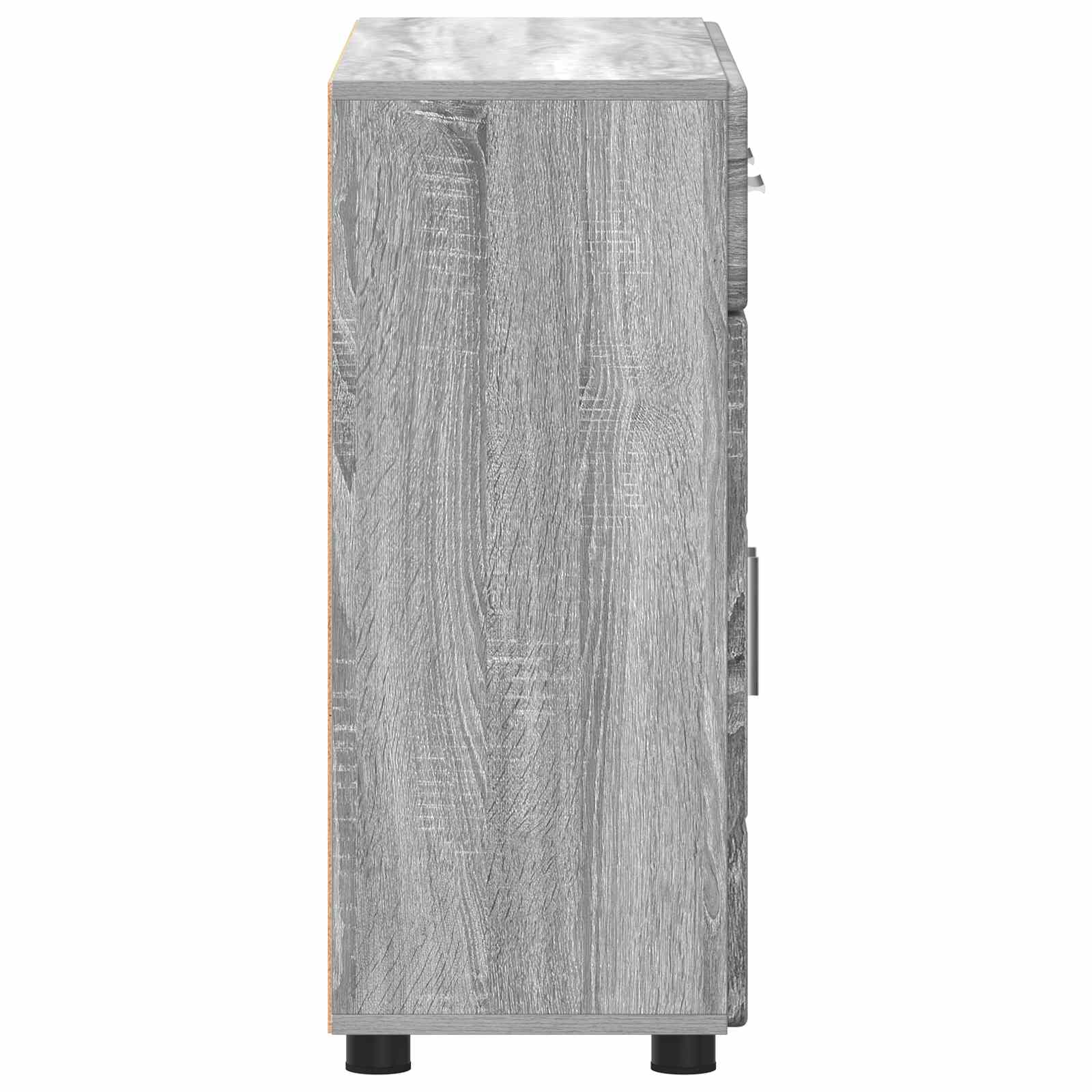 Sideboard FLORIN 88,5 x 30,5 x 73 cm Graues Sonoma