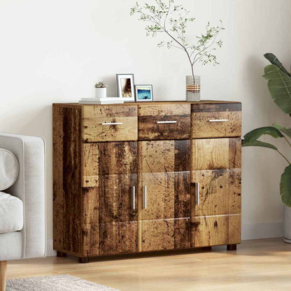Sideboard FLORIN 88,5 x 30,5 x 73 cm Altholz Holzwerkstoff