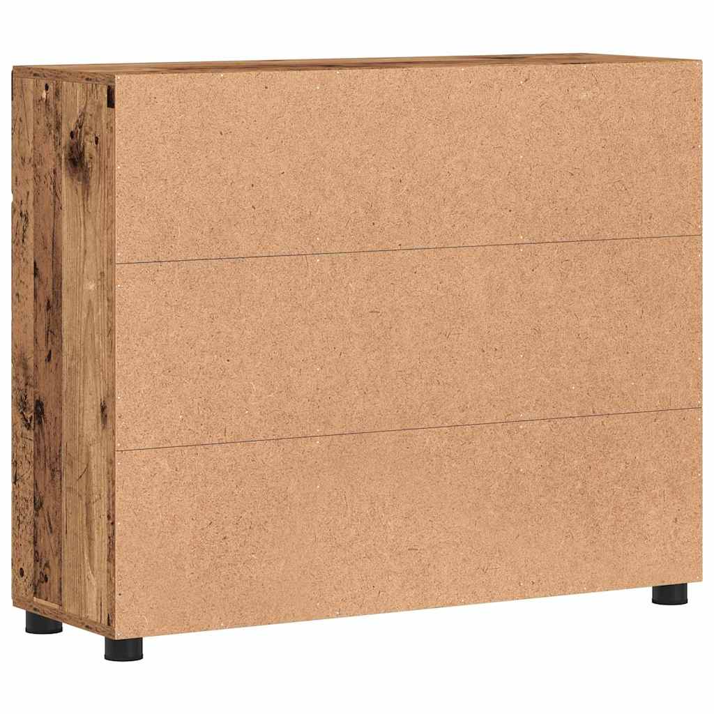 Sideboard FLORIN 88,5 x 30,5 x 73 cm Altholz Holzwerkstoff
