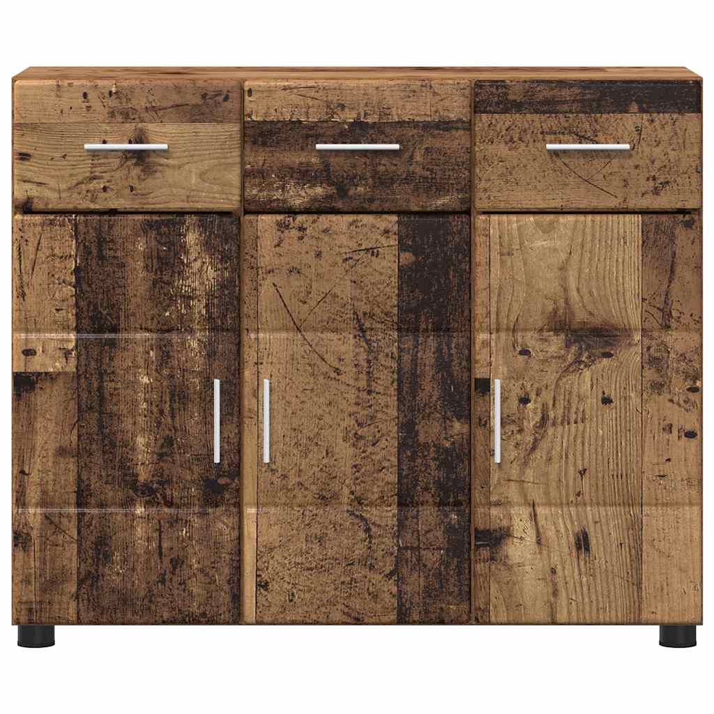 Sideboard FLORIN 88,5 x 30,5 x 73 cm Altholz Holzwerkstoff