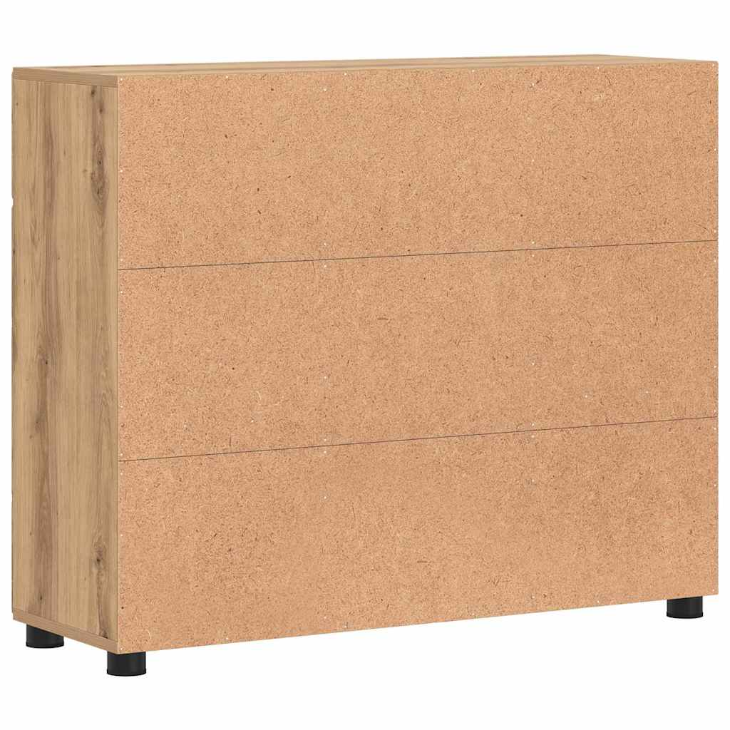 Sideboard FLORIN 88,5 x 30,5 x 73 cm Artisan-Eiche