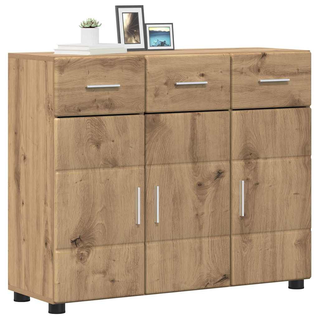 Sideboard FLORIN 88,5 x 30,5 x 73 cm Artisan-Eiche