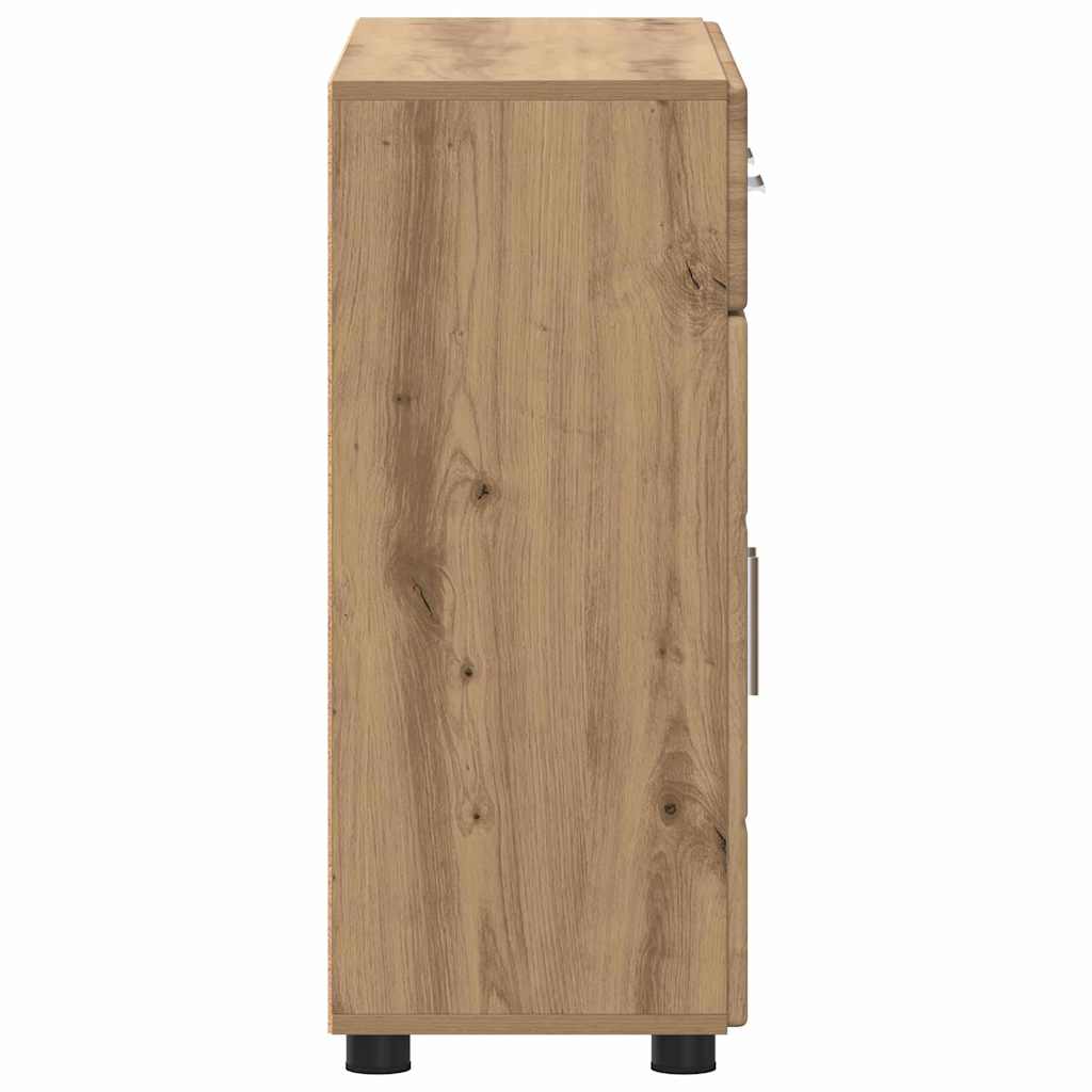 Sideboard FLORIN 88,5 x 30,5 x 73 cm Artisan-Eiche