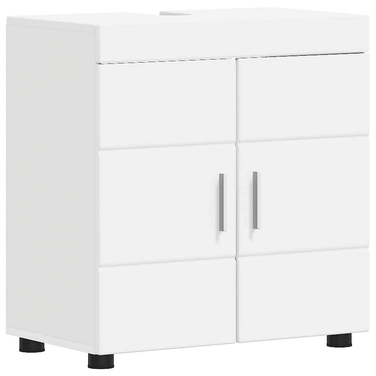 Badezimmerschrank-Set TULUM Weiß 60 x 34 x 63 cm Holzwerkstoff