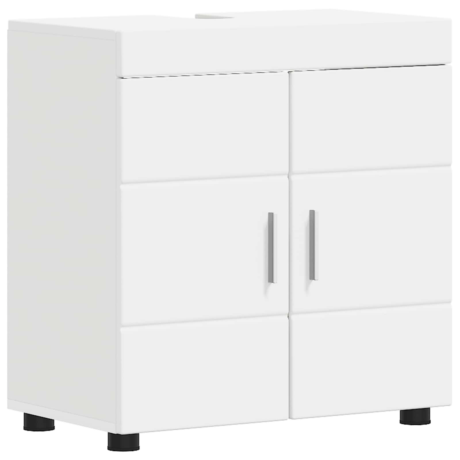 Badezimmerschrank-Set TULUM Weiß 60 x 34 x 63 cm Holzwerkstoff