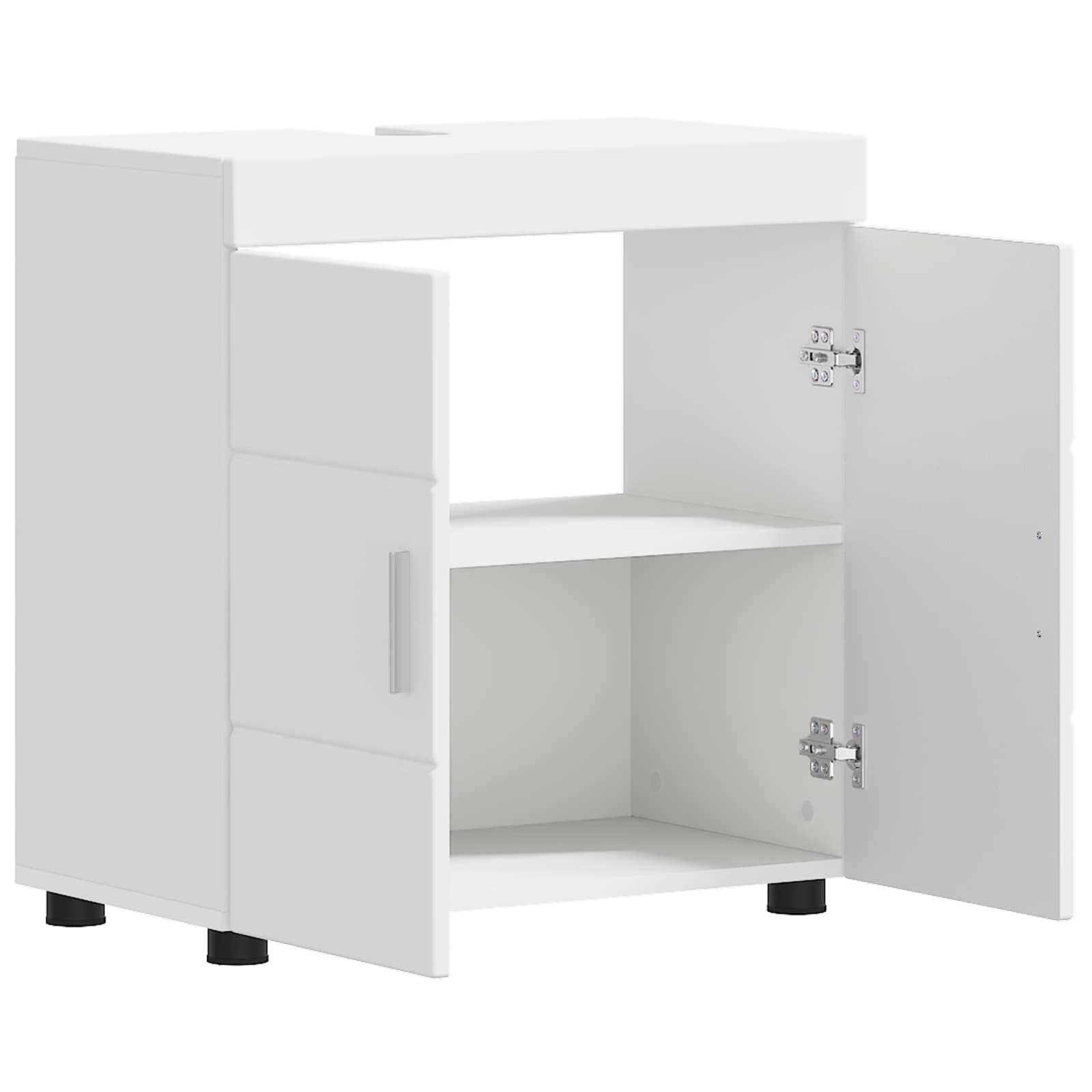 Badezimmerschrank-Set TULUM Weiß 60 x 34 x 63 cm Holzwerkstoff