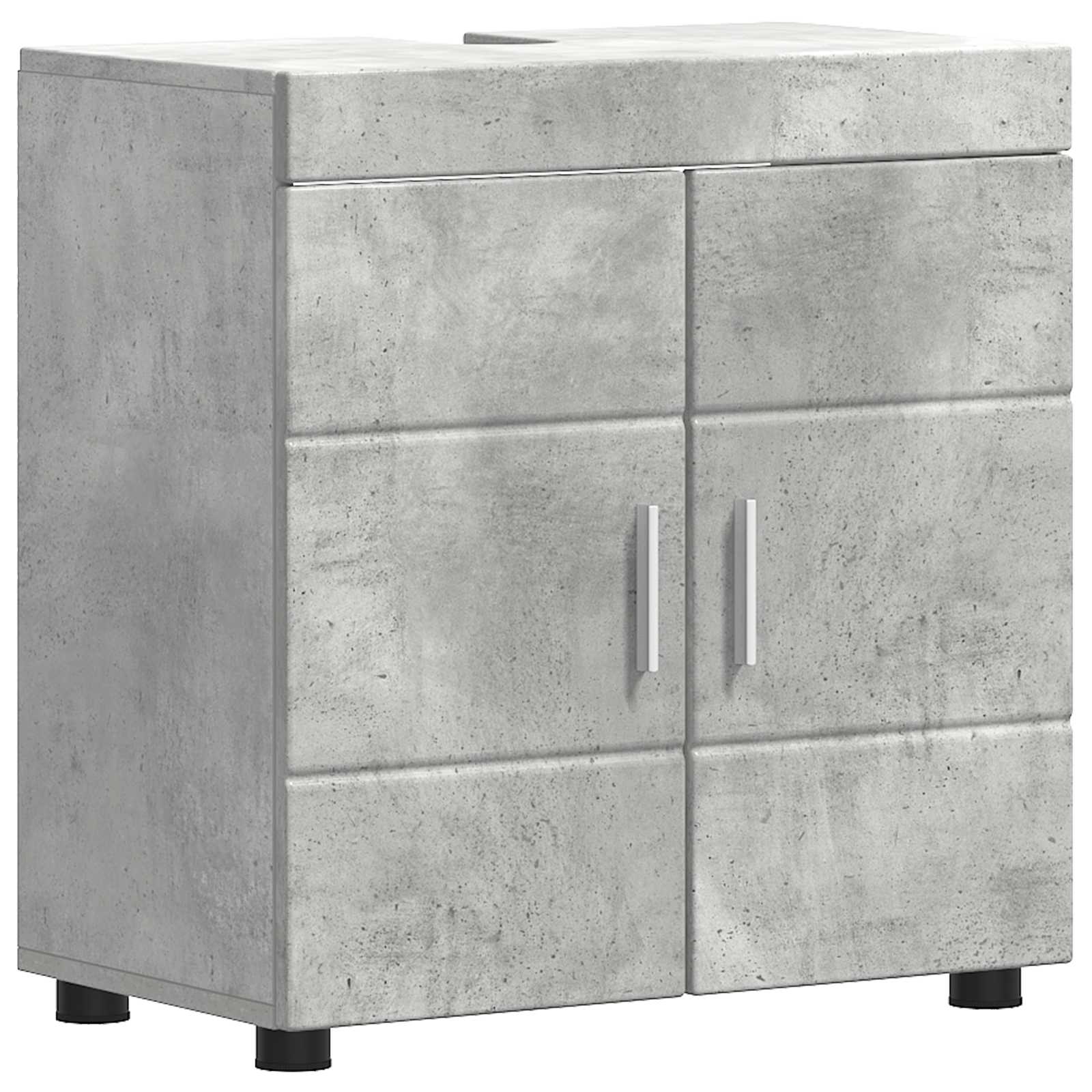 Badezimmerschrank-Set TULUM Beton Grau 60 x 34 x 63 cm