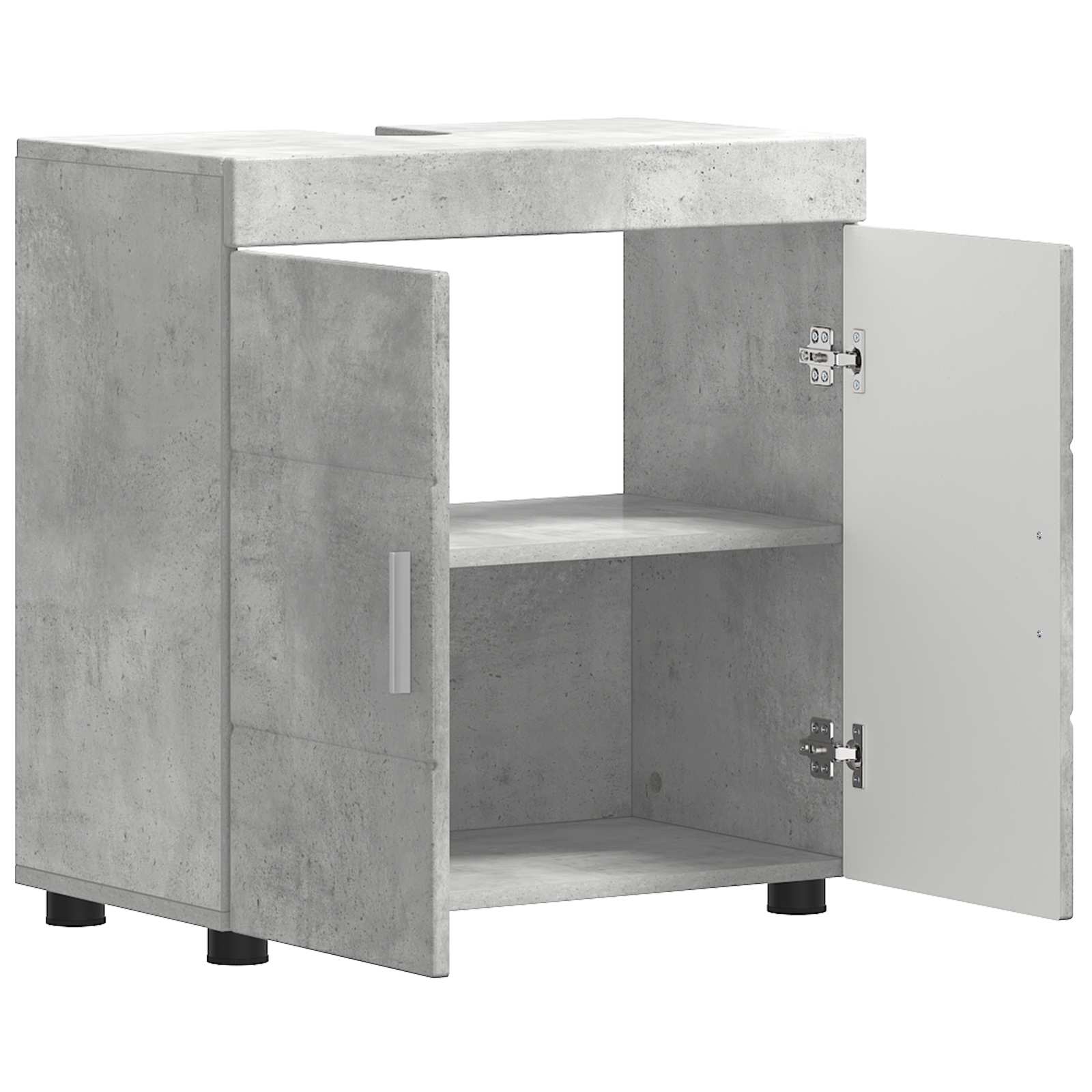 Badezimmerschrank-Set TULUM Beton Grau 60 x 34 x 63 cm