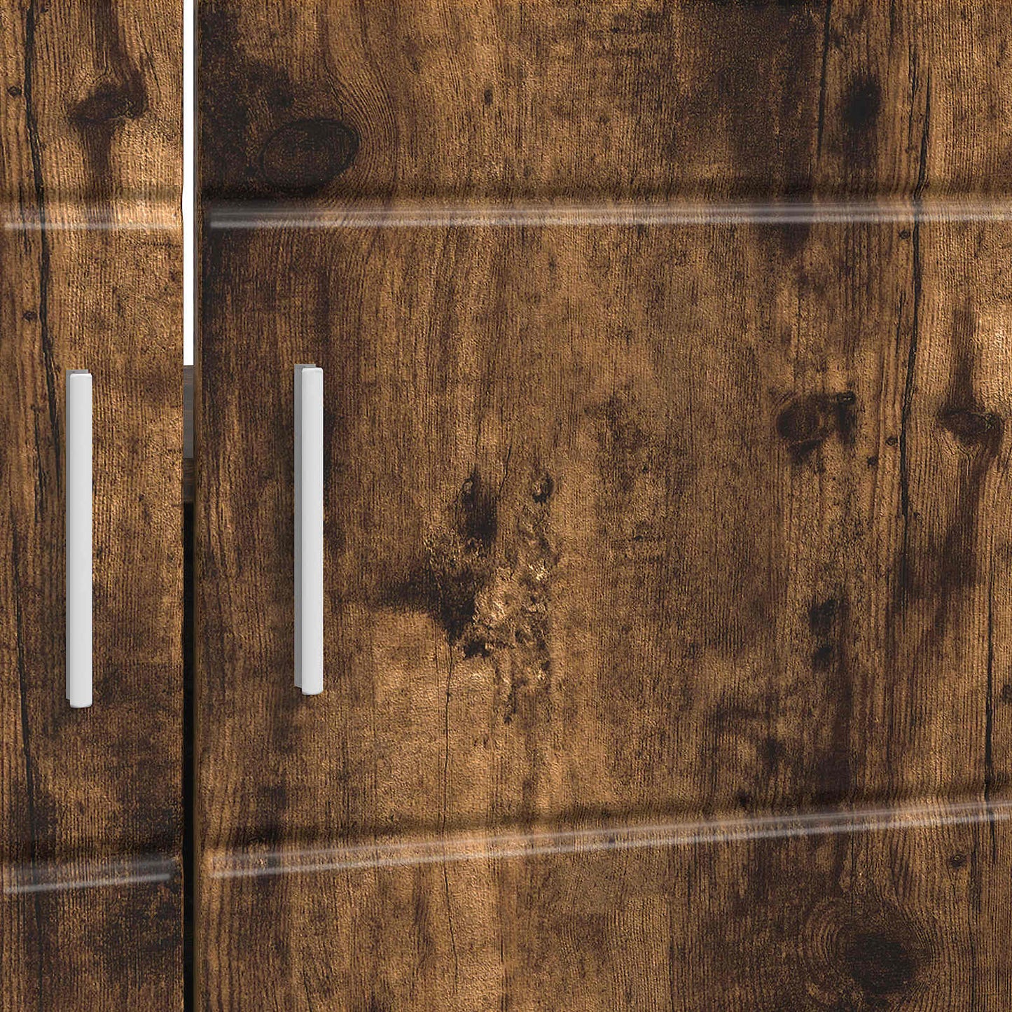Badezimmerschrank-Set TULUM Geräucherte Eiche 60 x 34 x 63 cm