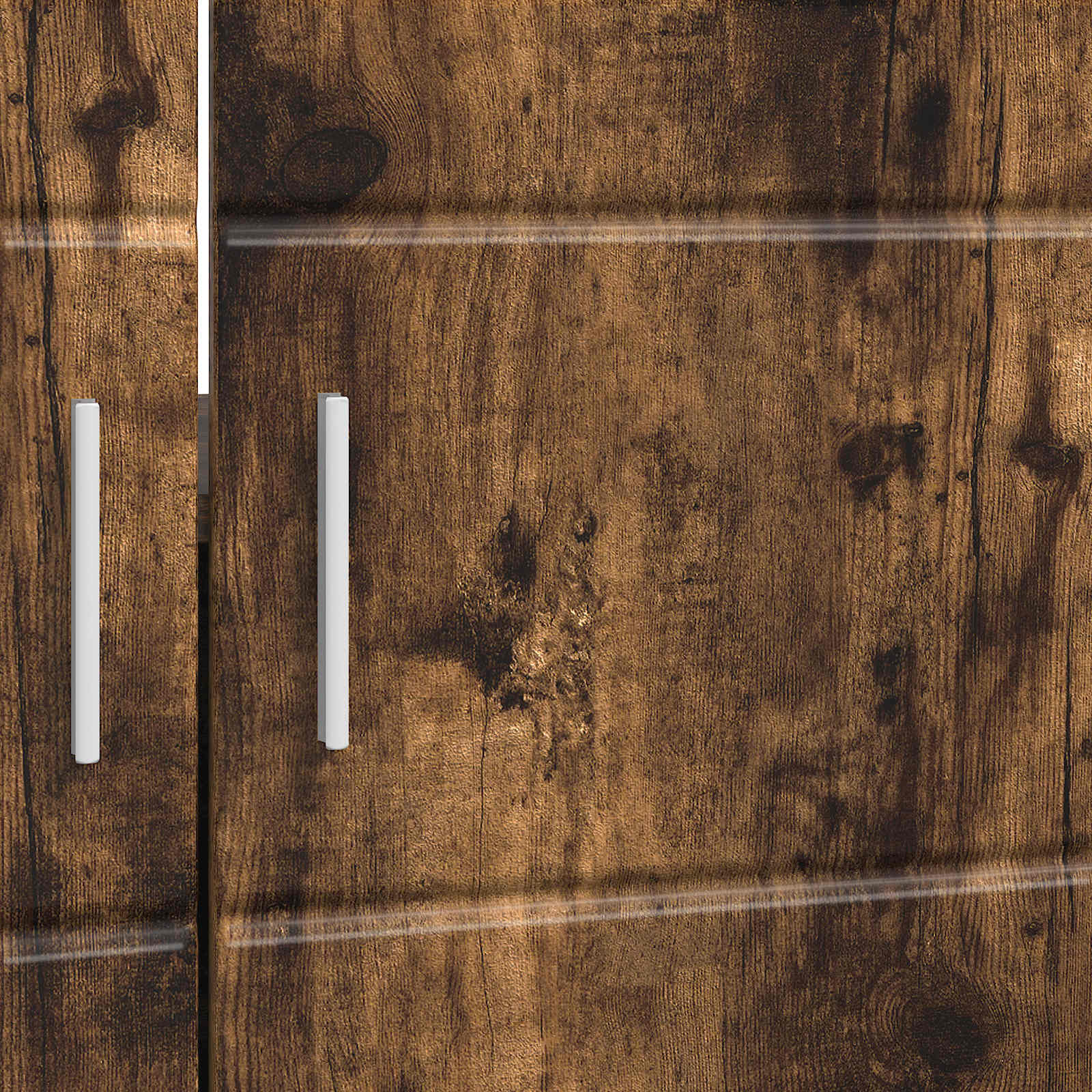 Badezimmerschrank-Set TULUM Geräucherte Eiche 60 x 34 x 63 cm