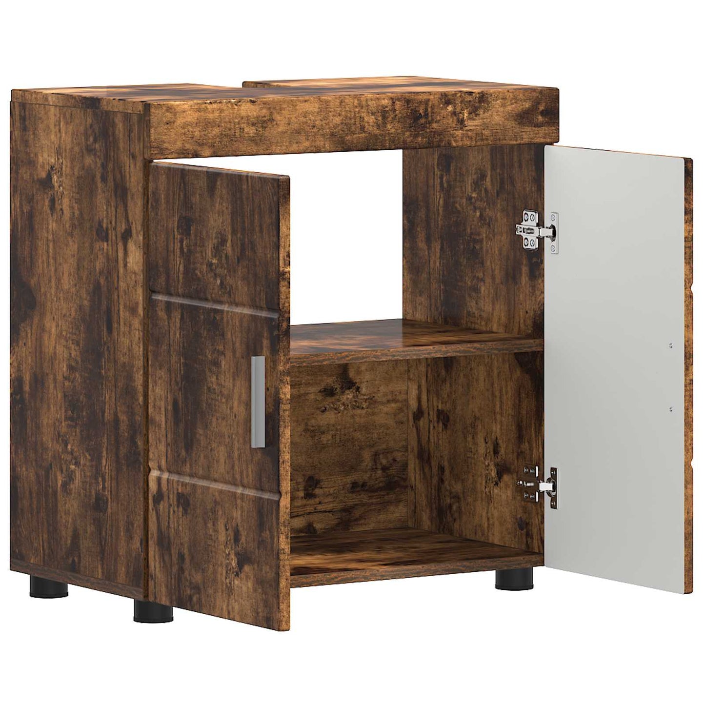 Badezimmerschrank-Set TULUM Geräucherte Eiche 60 x 34 x 63 cm