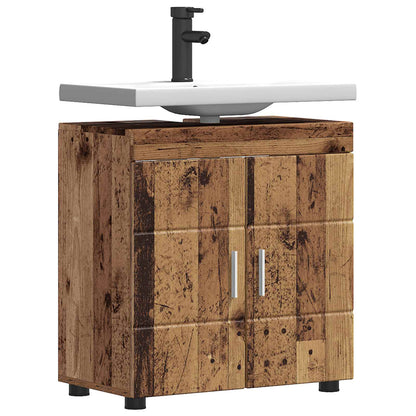 Badezimmerschrank-Set TULUM Altholz 60 x 34 x 63 cm