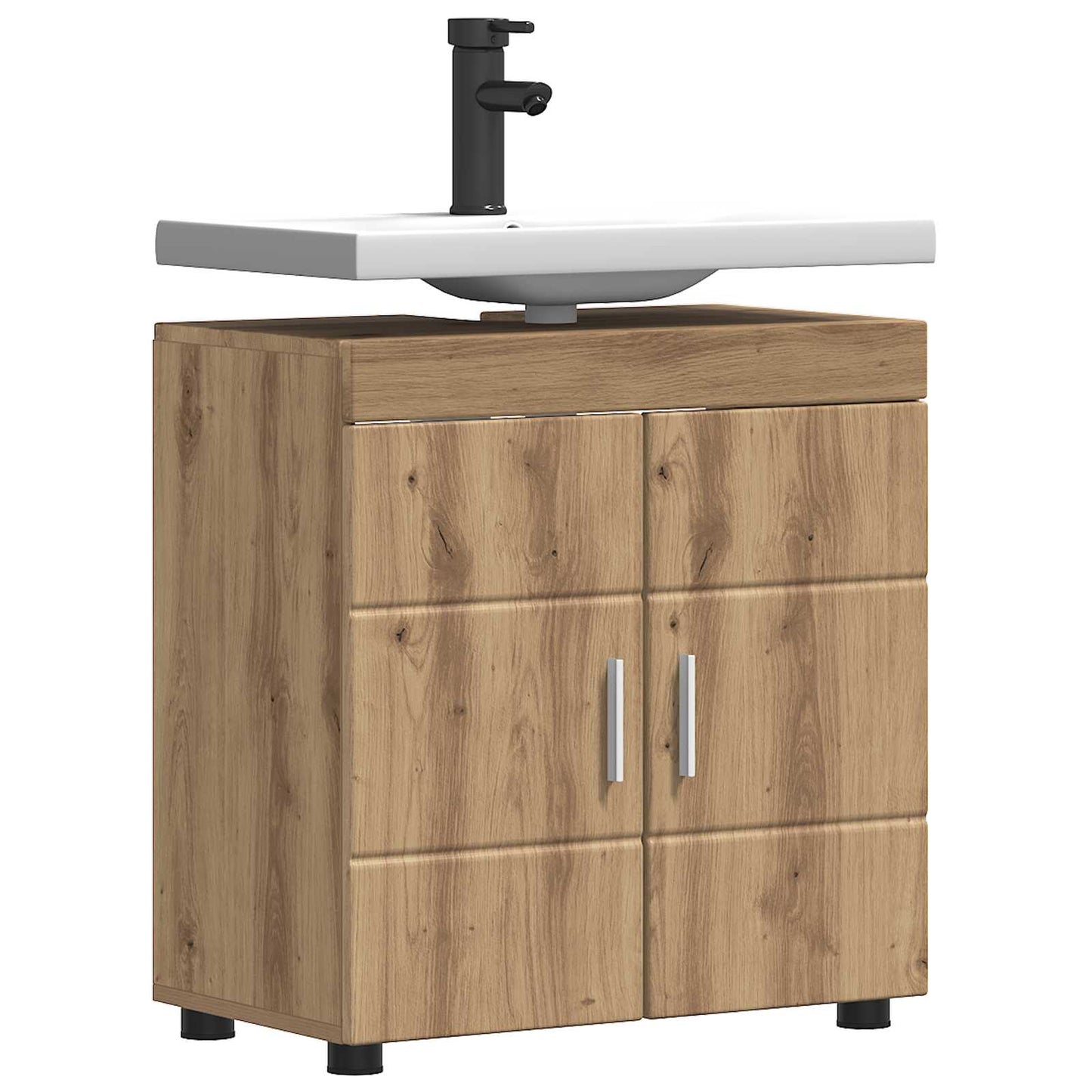 Badezimmerschrank-Set TULUM Artisan-Eiche 60 x 34 x 63 cm