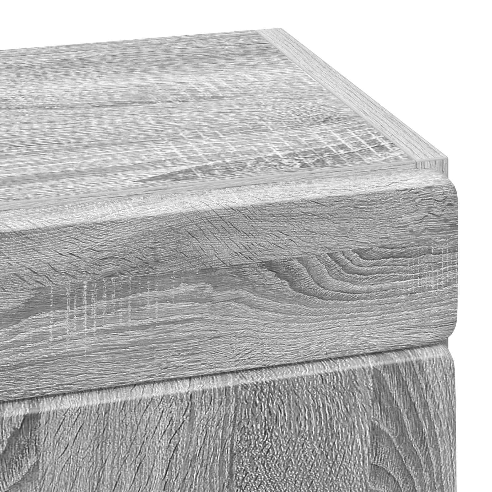 Badezimmer-Wandschrank TULUM Graues Sonoma 37 x 24,5 x 86 cm