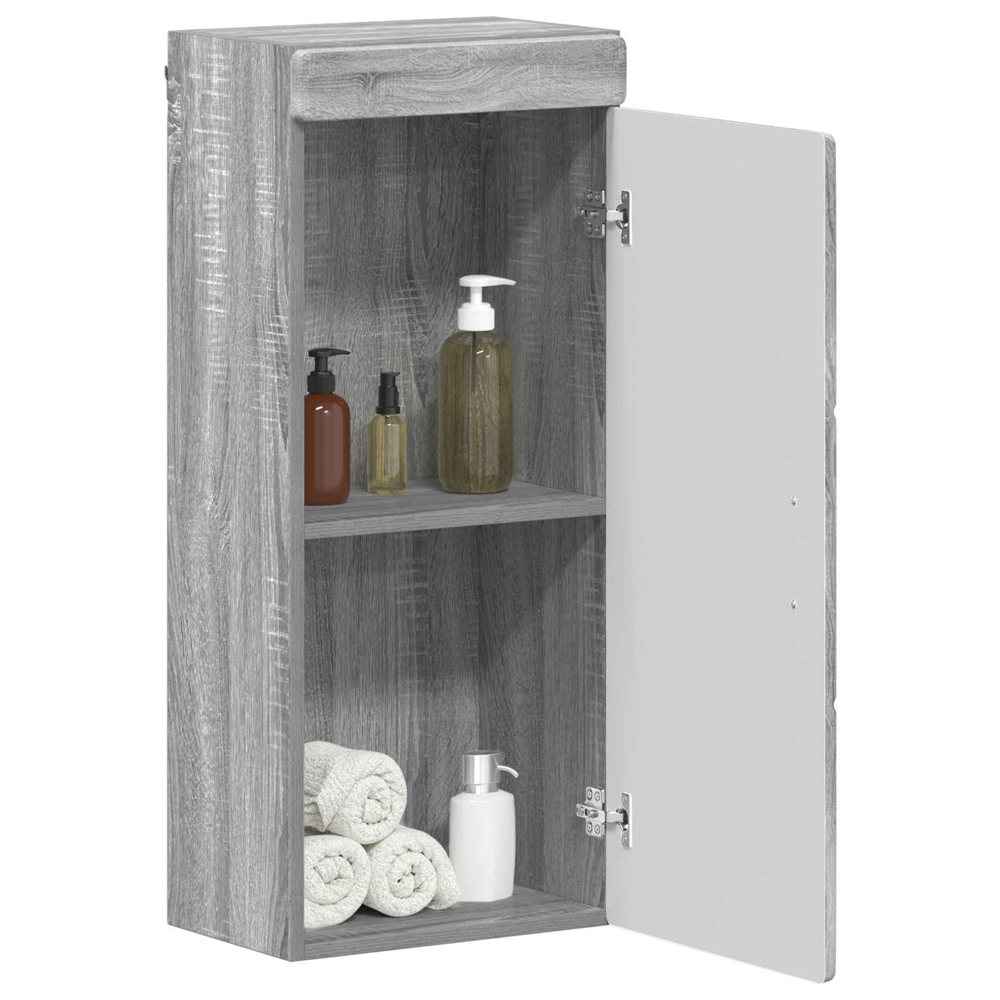 Badezimmer-Wandschrank TULUM Graues Sonoma 37 x 24,5 x 86 cm