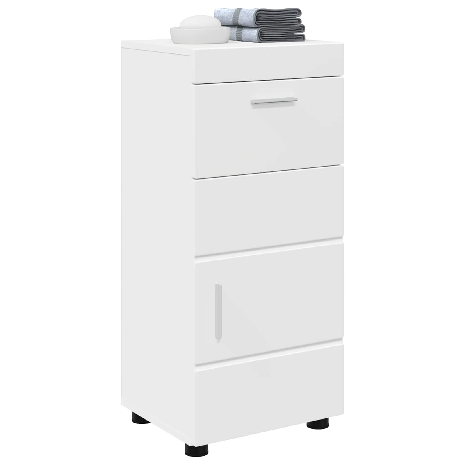 Badezimmerschrank-Set TULUM Weiß 37 x 31,5 x 82 cm