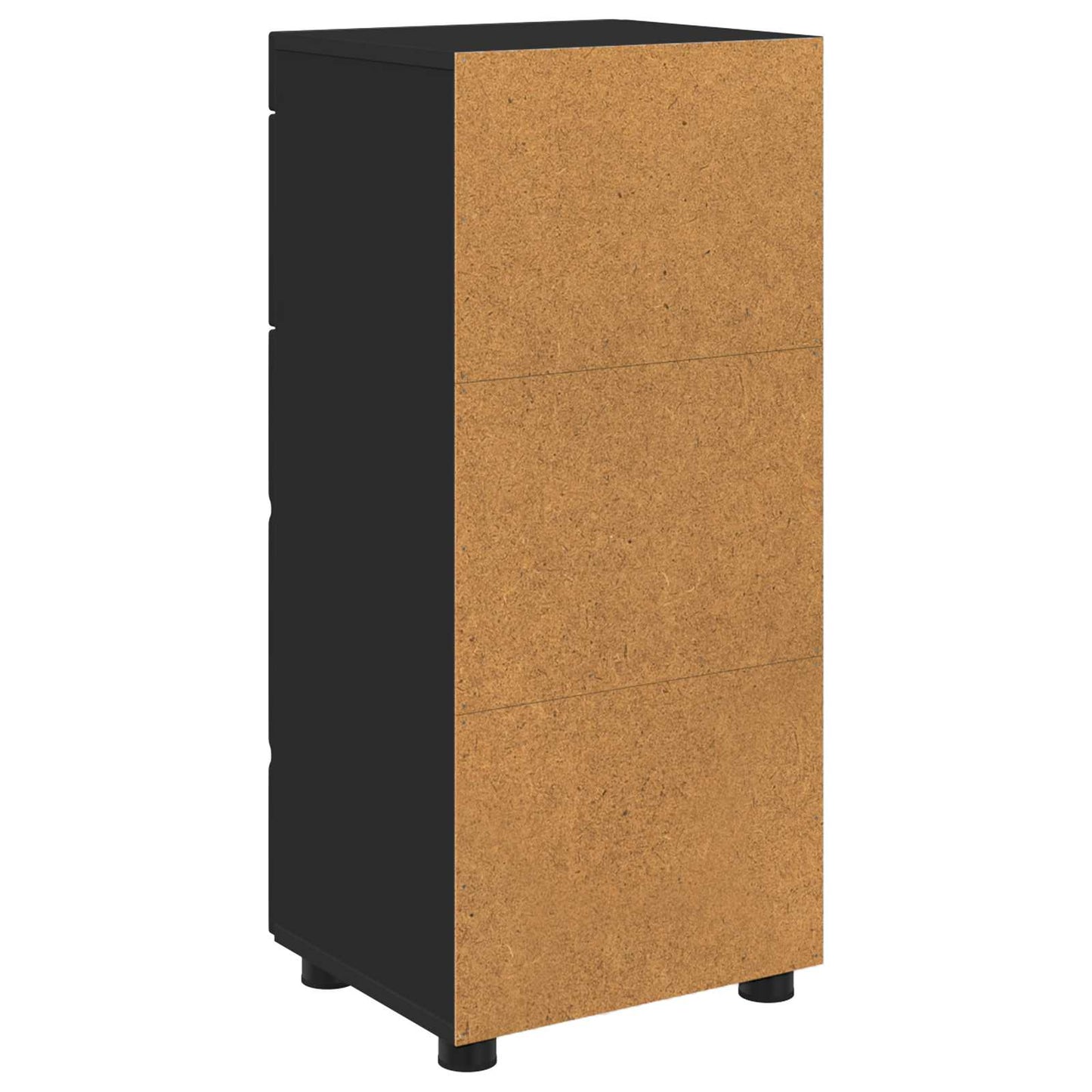 Badezimmerschrank-Set TULUM Schwarz 37 x 31,5 x 82 cm