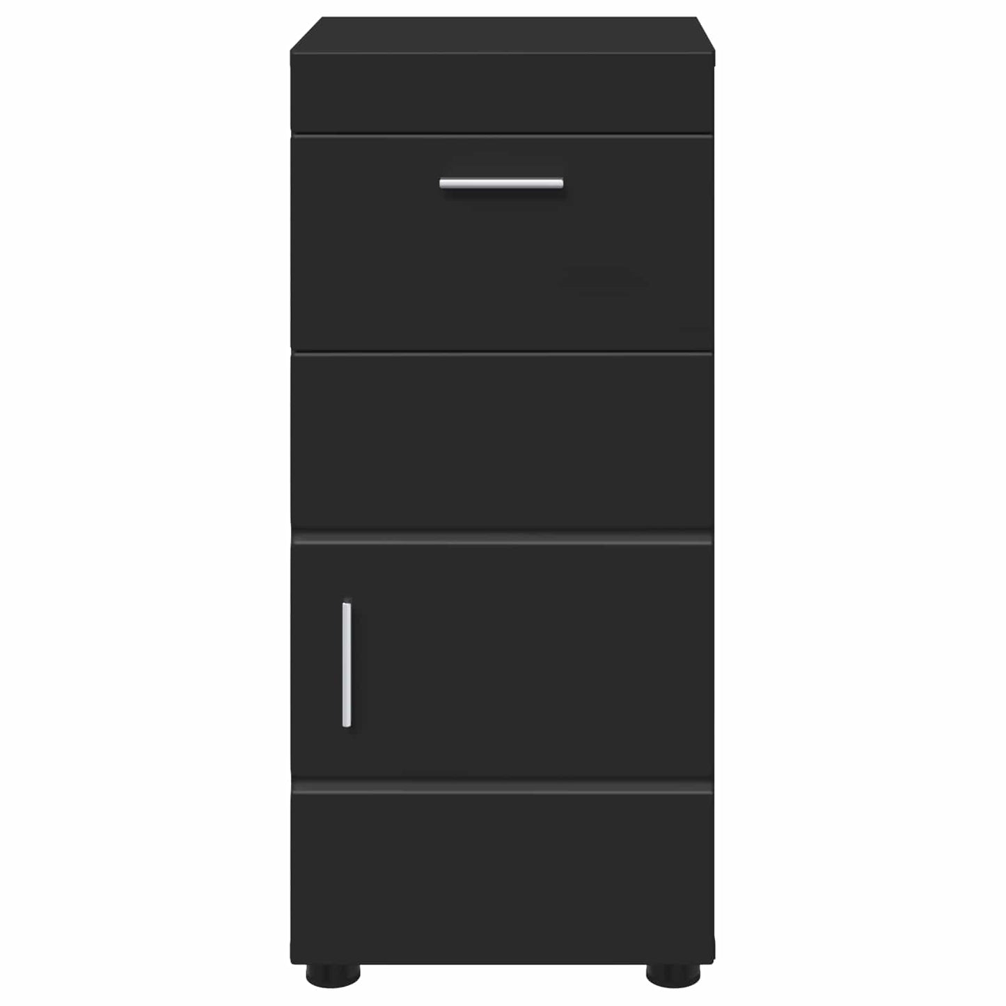 Badezimmerschrank-Set TULUM Schwarz 37 x 31,5 x 82 cm