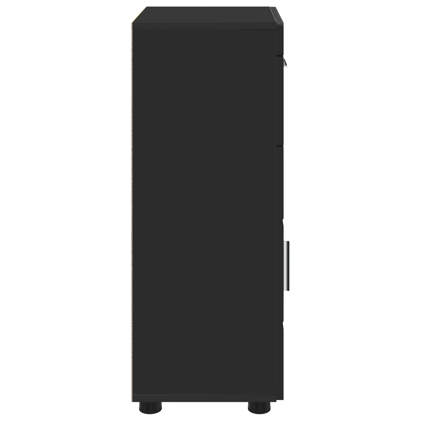Badezimmerschrank-Set TULUM Schwarz 37 x 31,5 x 82 cm