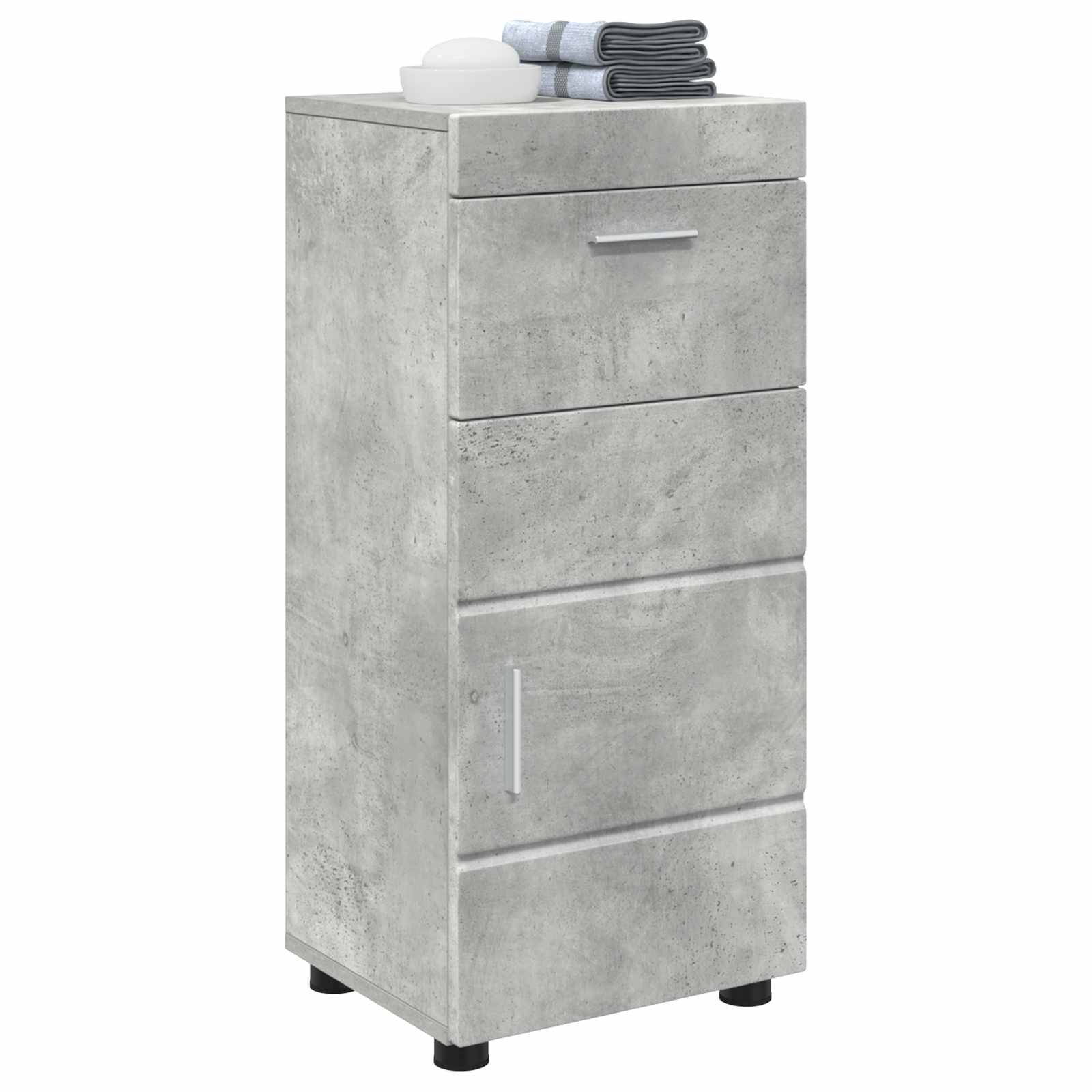Badezimmerschrank-Set TULUM Beton Grau 37 x 31,5 x 82 cm