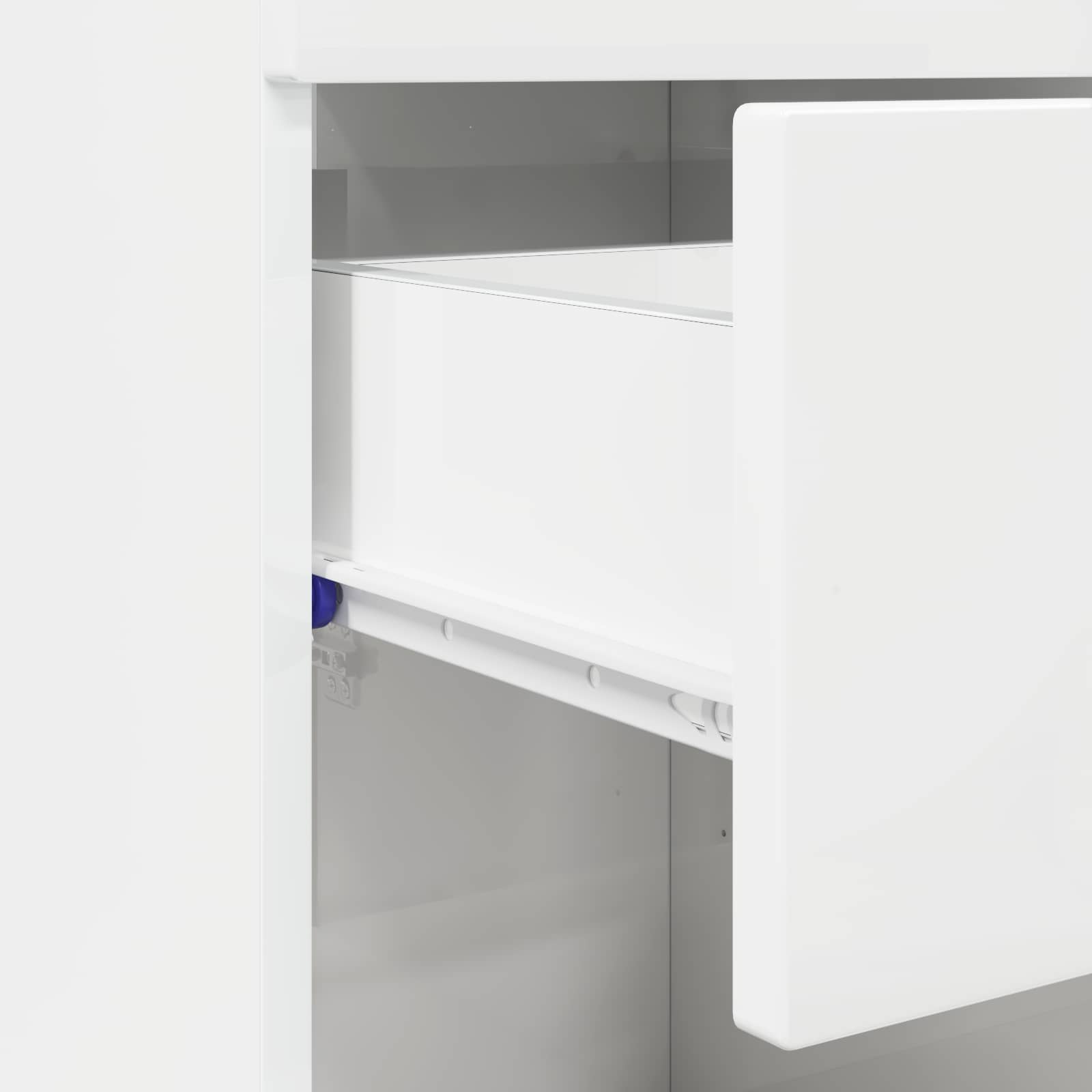 Badezimmerschrank-Set TULUM Hochglanz Weiß 37 x 31,5 x 82 cm