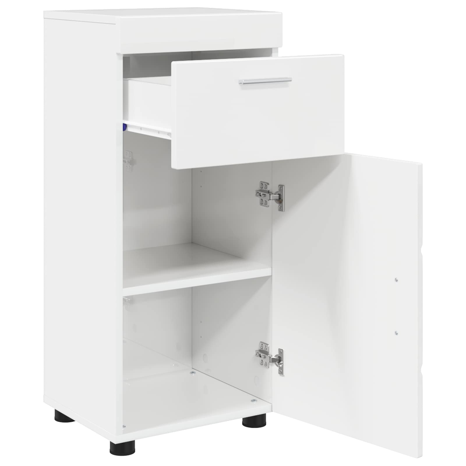 Badezimmerschrank-Set TULUM Hochglanz Weiß 37 x 31,5 x 82 cm