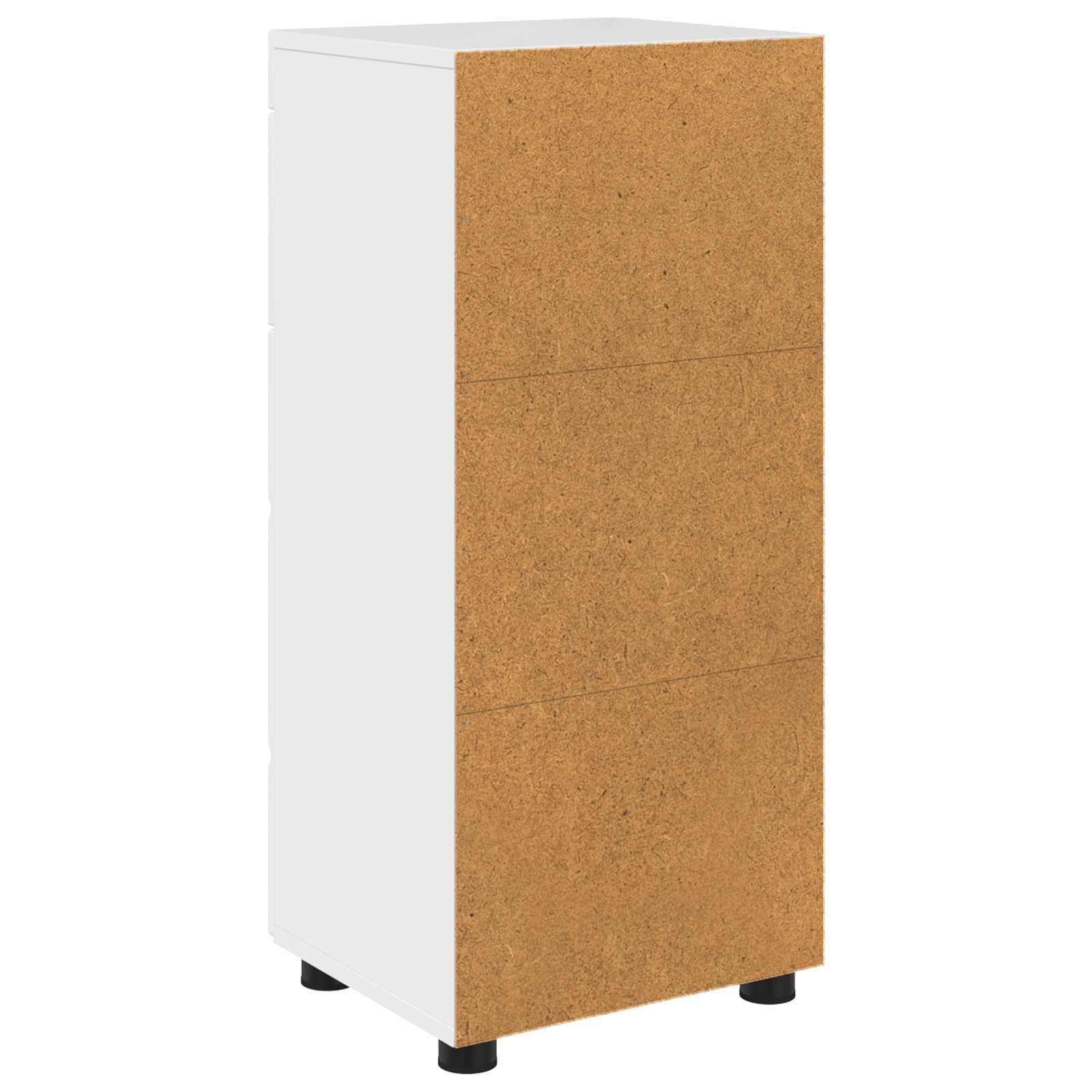 Badezimmerschrank-Set TULUM Hochglanz Weiß 37 x 31,5 x 82 cm
