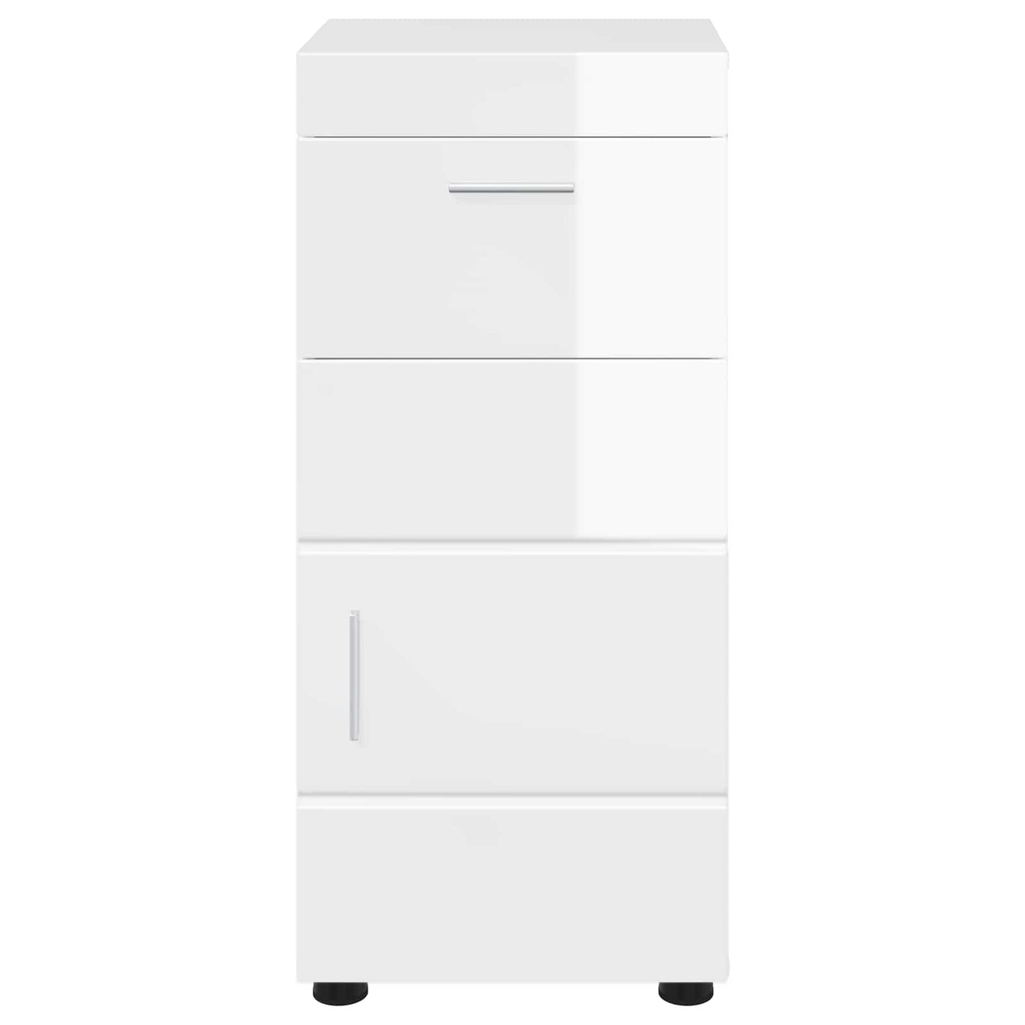 Badezimmerschrank-Set TULUM Hochglanz Weiß 37 x 31,5 x 82 cm
