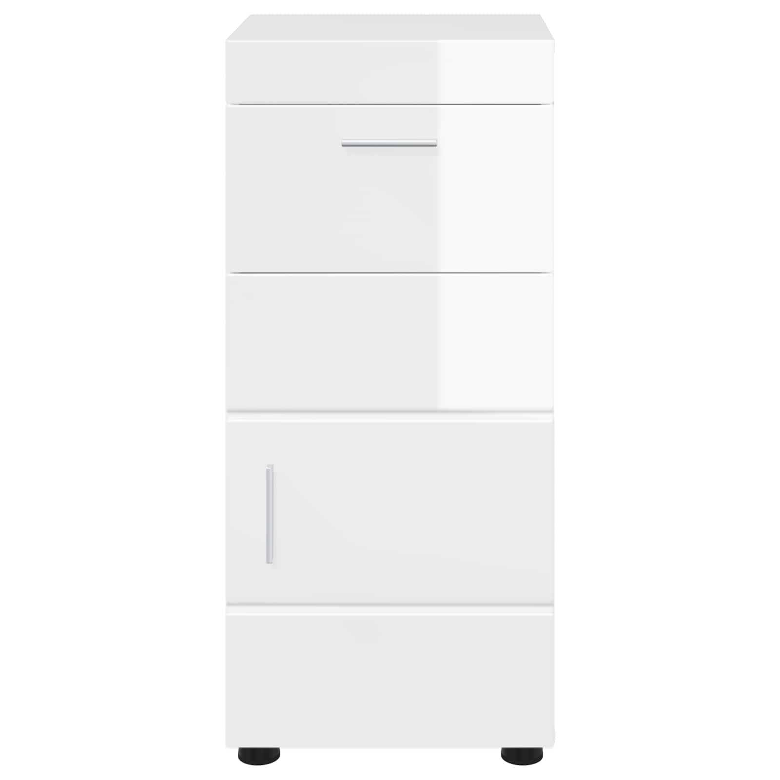 Badezimmerschrank-Set TULUM Hochglanz Weiß 37 x 31,5 x 82 cm