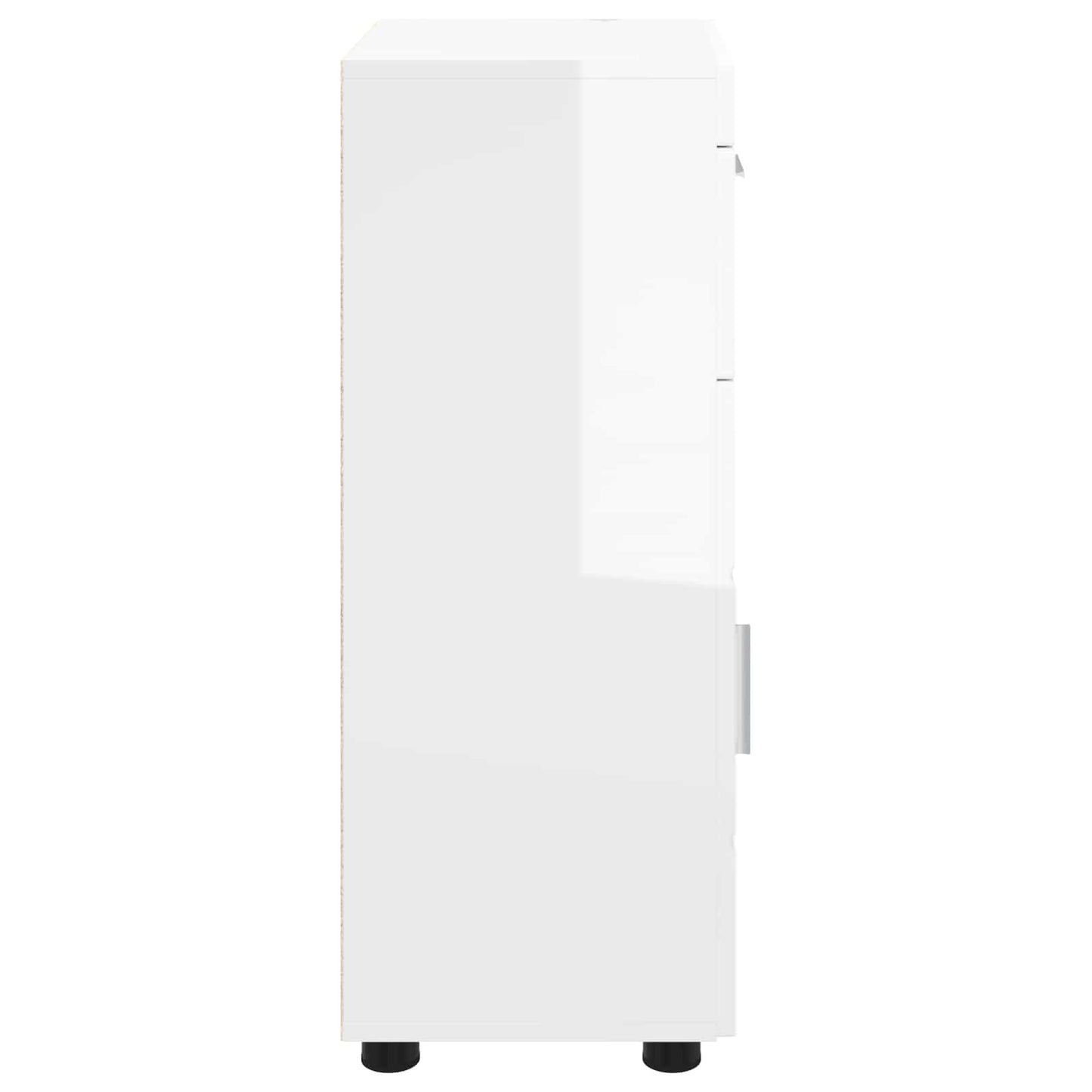 Badezimmerschrank-Set TULUM Hochglanz Weiß 37 x 31,5 x 82 cm