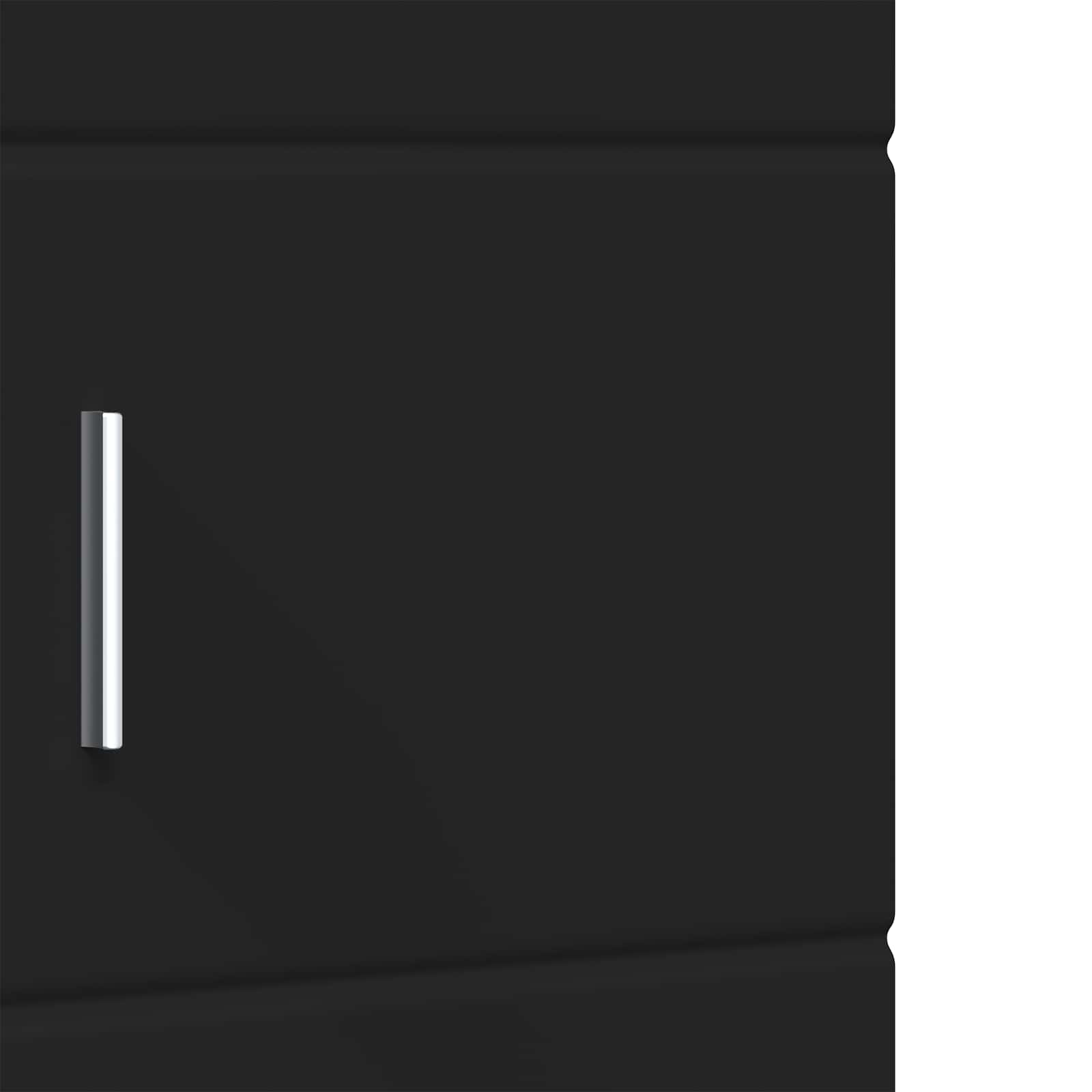 Badezimmerschrank-Set TULUM Schwarz 37 x 31,5 x 203 cm