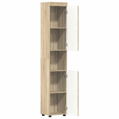 Badezimmerschrank-Set TULUM Sonoma-Eiche 37 x 31,5 x 203 cm
