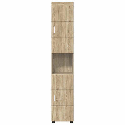 Badezimmerschrank-Set TULUM Sonoma-Eiche 37 x 31,5 x 203 cm