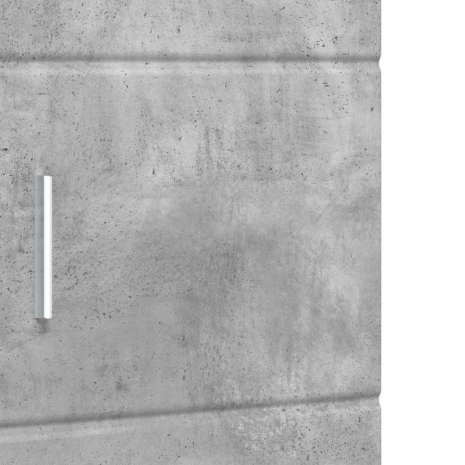 Badezimmerschrank-Set TULUM Beton Grau 37 x 31,5 x 203 cm