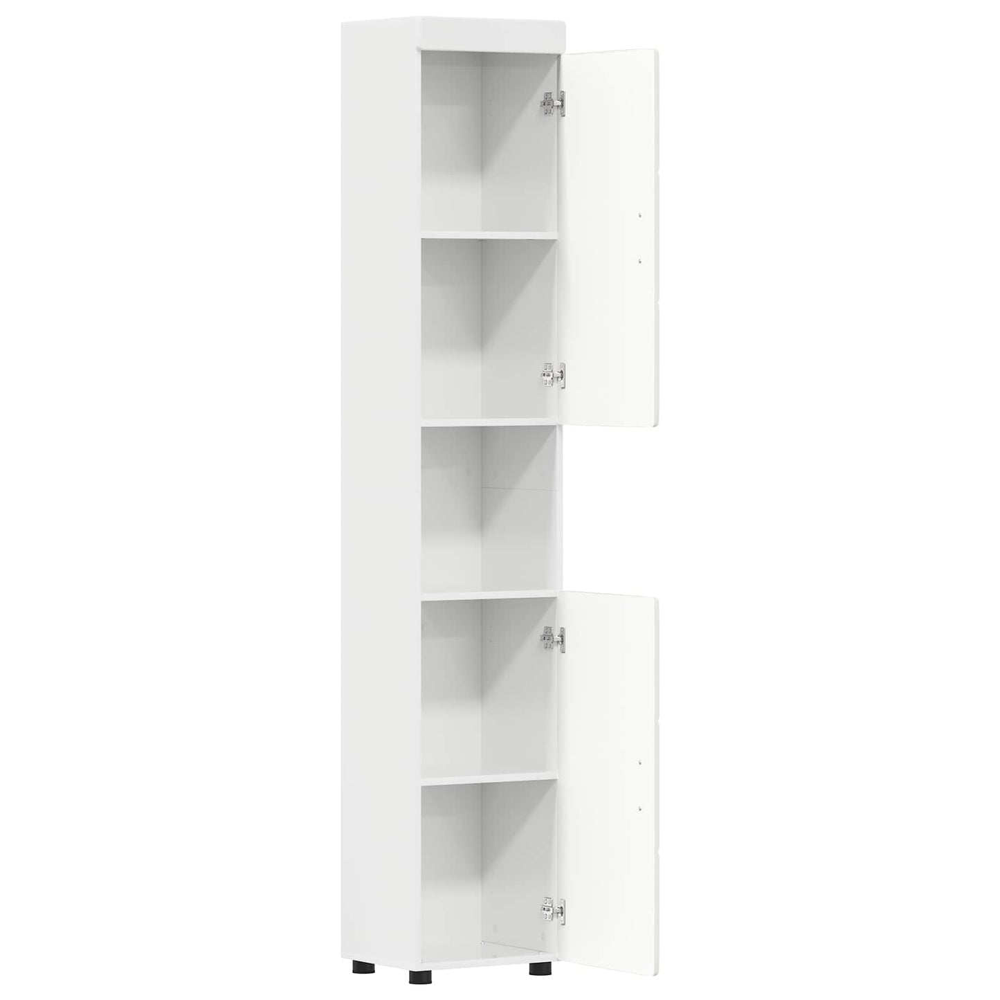 Badezimmerschrank-Set TULUM Hochglanz Weiß 37 x 31,5 x 203 cm