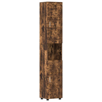 Badezimmerschrank-Set TULUM Geräucherte Eiche