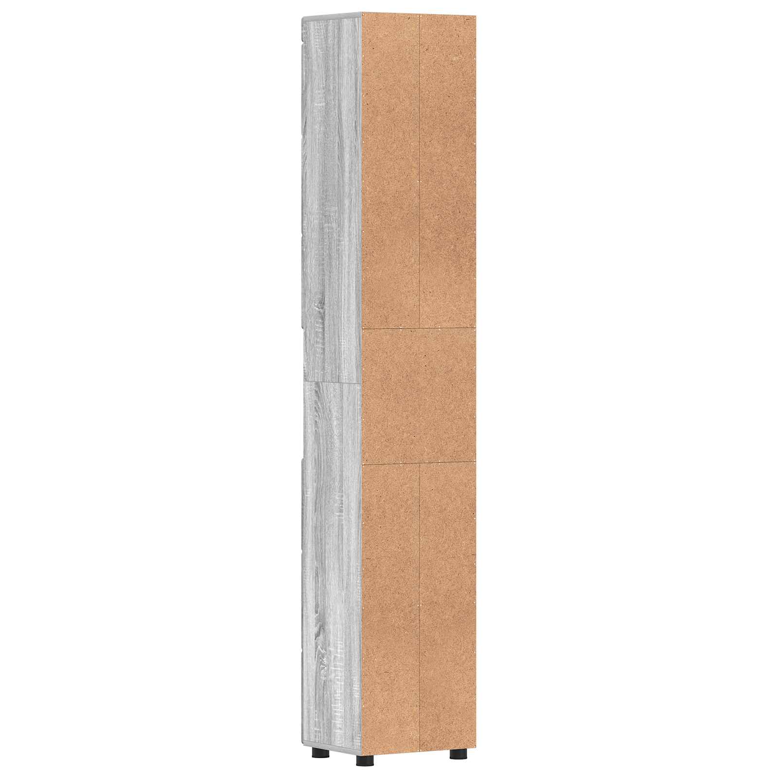 Badezimmerschrank-Set TULUM Graues Sonoma 37 x 31,5 x 203 cm