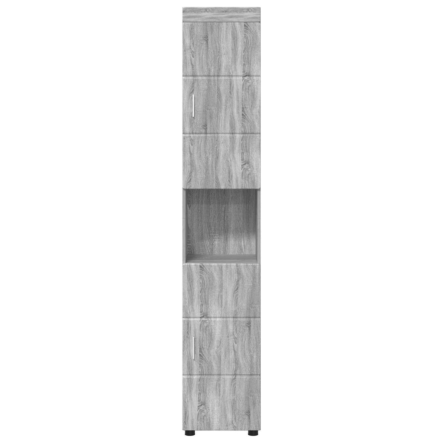Badezimmerschrank-Set TULUM Graues Sonoma 37 x 31,5 x 203 cm