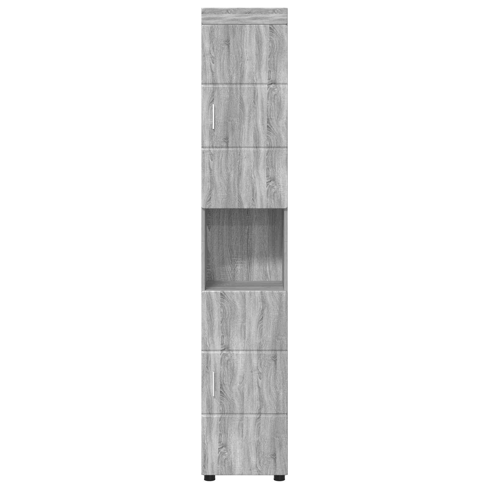 Badezimmerschrank-Set TULUM Graues Sonoma 37 x 31,5 x 203 cm
