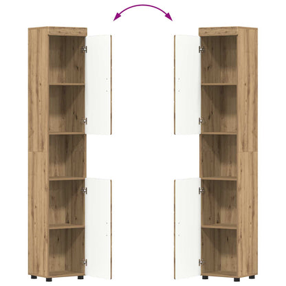 Badezimmerschrank-Set TULUM Artisan-Eiche 37 x 31,5 x 203 cm