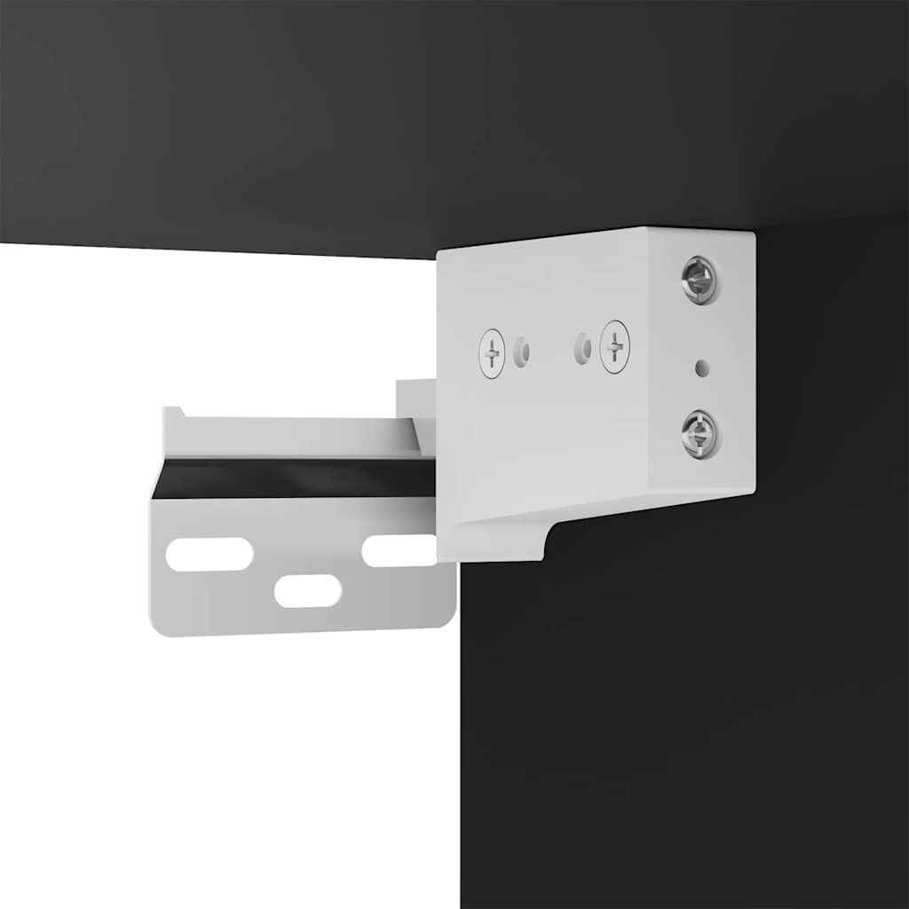 Badezimmerspiegelschrank TULUM Schwarz 60 x 16,5 x 78 cm