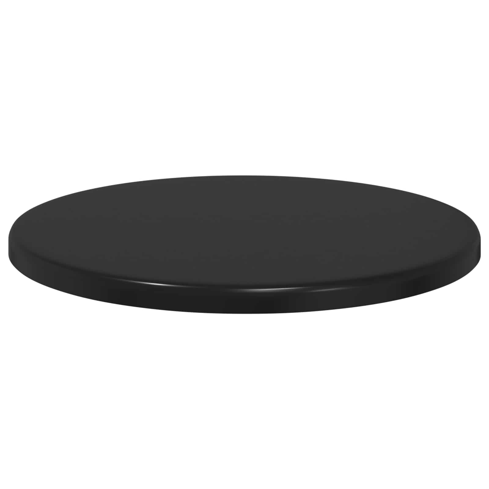 Tischplatte Ø 30 x 1,5 cm Rund Holzwerkstoff Schwarz