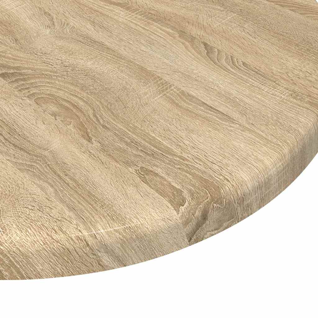 Tischplatte Ø 30 x 1,5 cm Rund Holzwerkstoff Sonoma-Eiche
