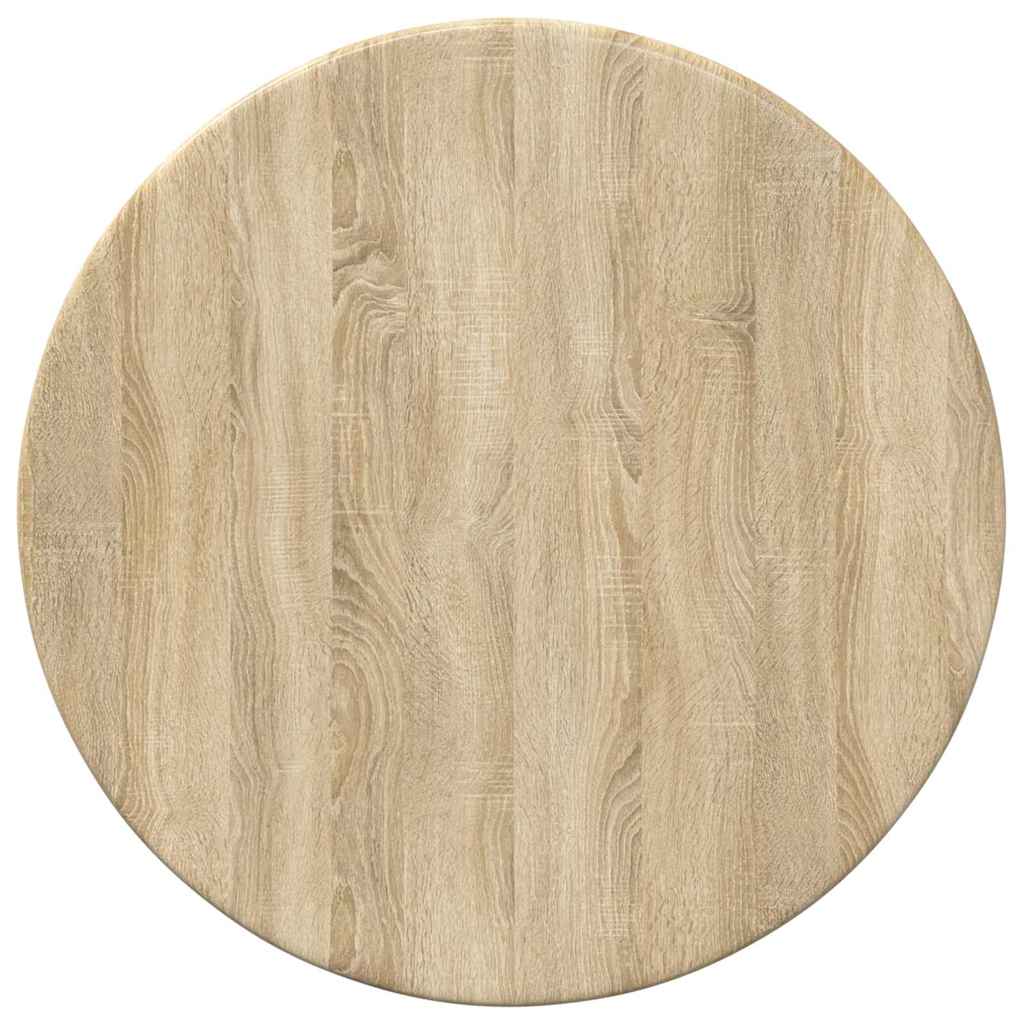 Tischplatte Ø 30 x 1,5 cm Rund Holzwerkstoff Sonoma-Eiche