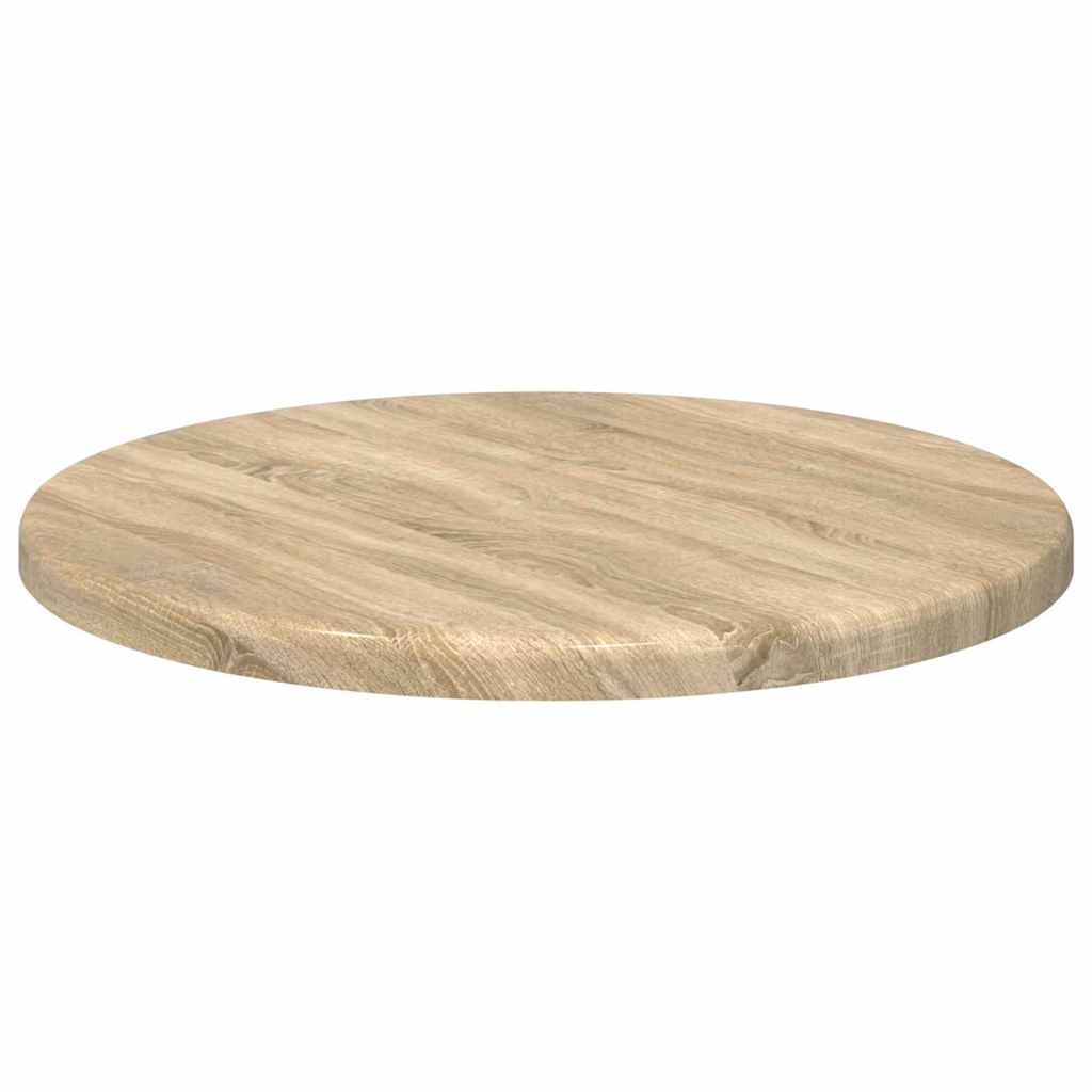 Tischplatte Ø 30 x 1,5 cm Rund Holzwerkstoff Sonoma-Eiche