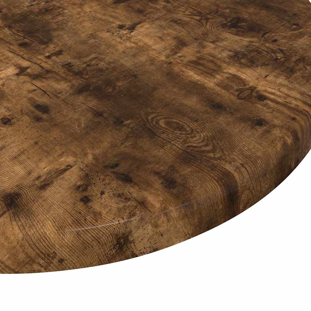 Tischplatte Ø 30 x 1,5 cm Rund Holzwerkstoff Raucheiche