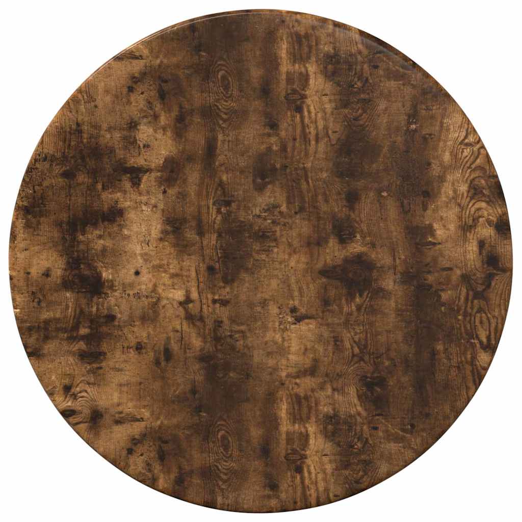 Tischplatte Ø 30 x 1,5 cm Rund Holzwerkstoff Raucheiche