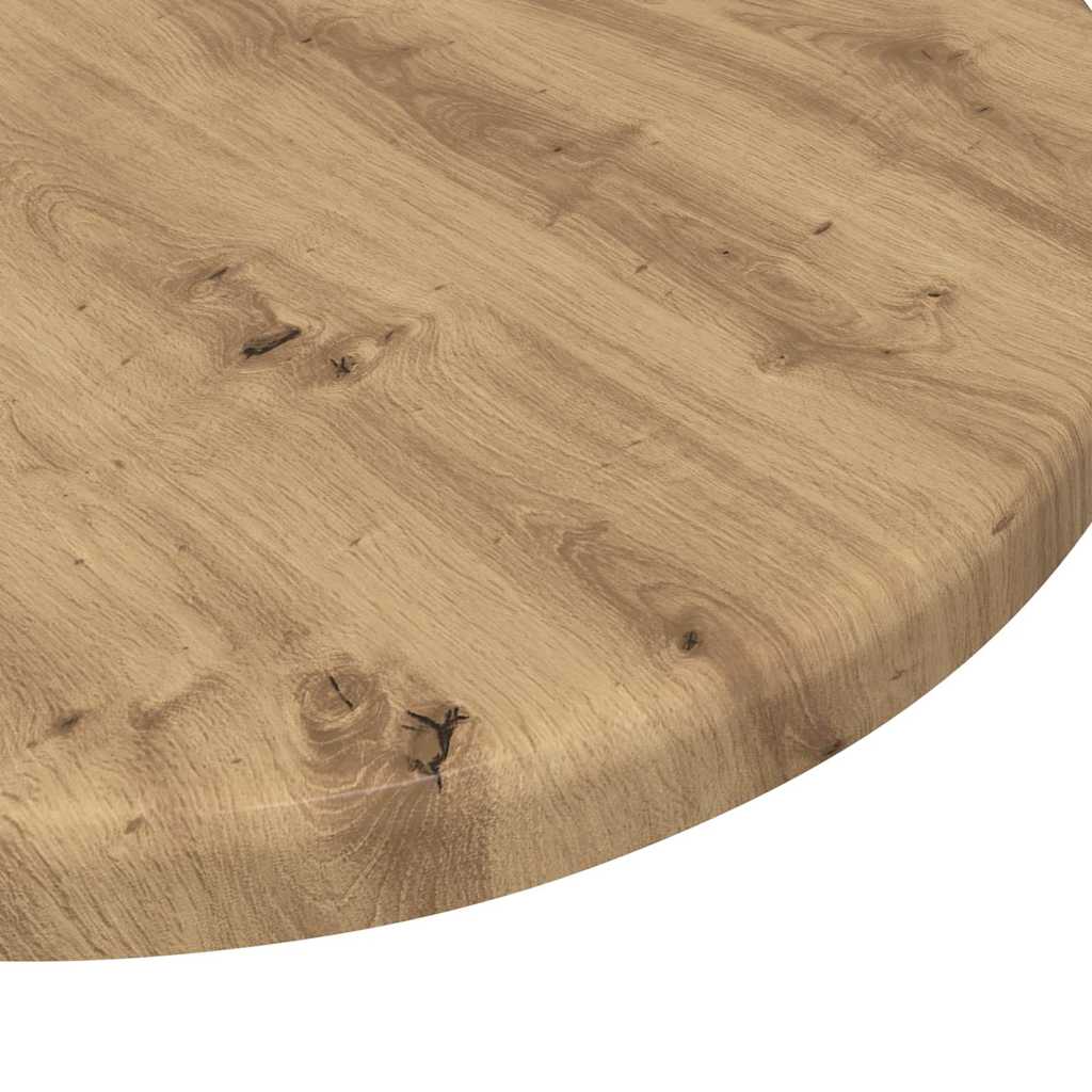 Tischplatte Ø 30 x 1,5 cm Rund Holzwerkstoff Artisan-Eiche
